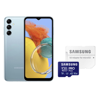 Galaxy M14 5G 128GB Azul + Cartão de Memória 128GB EVO Plus