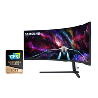 Monitor Samsung Odyssey NEO G9 57 DUHD, 240Hz, 1ms, HDMI, Display Port e USB, Freesync, Ajuste de Altura - LS57CG950NLXZD