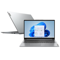 Notebook Lenovo IdeaPad 1i i7-1255U 12GB 512GB SSD Tela 15.6" Placa de Vídeo Intel Iris Xe Windows Câmera 720p com privacidade 82VY000PBR