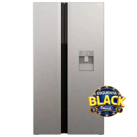 Refrigerador Side By Side Philco 486L Inox Eco Inverter PRF504ID