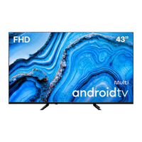 Smart TV DLED 43" Multilaser TL046M | Full HD, Wi-Fi, 2 USB, 3 HDMI e Assistente de Voz, 60Hz
