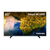 Smart TV DLED 65" Toshiba 65C350L 4K UHD com Wi-Fi, 2 USB, 3 HDMI, Slim, Dolby Áudio, Botão Netflix, 60Hz
