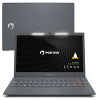 Notebook Positivo Vision C14 Lumina BAR Intel® Celeron® Dual Core™ Linux 8GB 240GB SSD 14" HD – Cinza