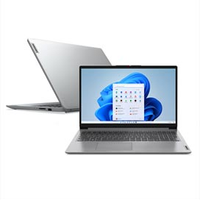 Notebook Lenovo ideaPad 1i Intel Core i5 1235U, 8GB 512GB SSD, Tela de 15,6, Cloud Grey - 82VY000QBR
