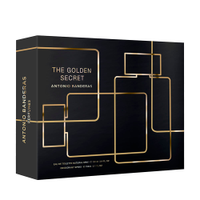 Kit perfume banderas golden secret 100ml vp e deo 150 único