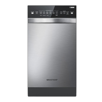 Lava-Louças 10 Serviços Brastemp Cor Inox com Ciclo Pesado - BLF10BR 220V