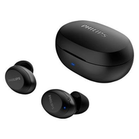 Fone de Ouvido Sem Fio Philips TAT1235 TWS Preto Bluetooth 5.1 Resistente à Água com Estojo Wireless