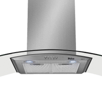 Coifa de Parede Philco Glass 60 PCO90G Vidro Curvo Inox