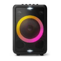 Caixa de Som Party Speaker Philips, Bluetooth, 800W, Luz de Led, USB, Entradas para Microfone e Guitarra, 14h Bateria - TAX3208/78