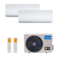 Ar Condicionado Multi Split Midea Inverter Free Match 18.000 Btus ( 2x Hi Wall 12.000) Quente e Frio 220v - 220V