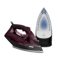 Ferro de Passar a Vapor Arno Ultragliss com Spray e Base Durilium Airglide - Vinho - 220V