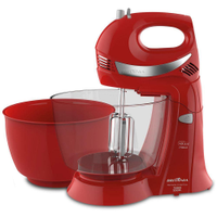 Batedeira Britânia Diamante Cristal Double Mixer Vermelha 550W - 110V