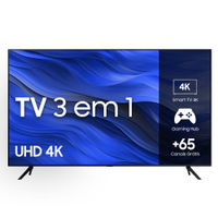 Samsung Smart TV 43" UHD 4K 43CU7700 2023, Processador Crystal 4K, Gaming Hub, Visual Livre de Cabos