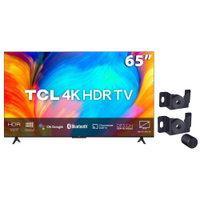 Smart TV LED 65" 4K UHD TCL P635 Google TV, Dolby Audio, HDR10+, Chromecast e Google Assistente + Suporte Fixo Universal para TVs de 14" a 84"