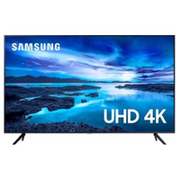 Smart TV Samsung 65 Polegadas UHD 4K, 3 HDMI, 1 USB, Processador Crystal 4K, Tela sem limites, Visual Livre de Cabos, Alexa - UN65AU7700GXZD