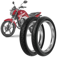 2 Pneu Moto Cg 150 Rinaldi 100/90-18 56p 2.75-18 48p Bs32