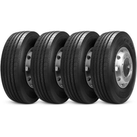 Kit 4 Pneu Pirelli Aro 19.5 285/70r19.5 146/144L TL M+S FR01 Liso Rodoviário