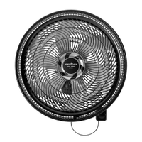 Ventilador de Parede Britânia BVT575 Maxx Force 47cm com 3 Velocidades, 6 Pás e 176W - Preto - 110V