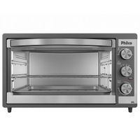 Forno Elétrico Philco PFE52P 50L com Botão Timer de 60 minutos e Dupla resistência Preto - 220V