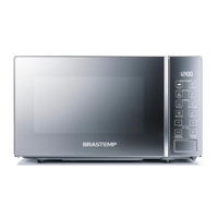Micro-ondas Brastemp 20 Litros Com Funções Pré-preparo Inox Espelhado Bms20ar 220V