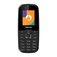 Celular Positivo P26 com Tela 1,8", Câmera traseira QVGA, 32MB, Bluetooth, Rádio FM - Preto