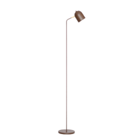Luminária de Piso Chão Articulada Ralph Marrom Cortem