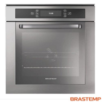 Forno Elétrico de Embutir Brastemp com 67 Litros de Capacidade, Grill e Painel Eletrônico Slim Inox - BO260 - 220V