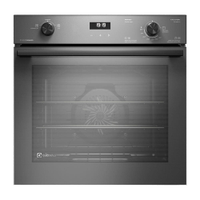 Forno de Embutir a Gás Electrolux 80L Experience com FoodSensor (OE8GF) - Cinza, Convecção, Termômetro de forno - 220V