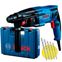 Martelete Perfurador Rompedor SDS-PLUS 720W 2,3KG com Brocas e Maleta GBH 220 BOSCH - 220V