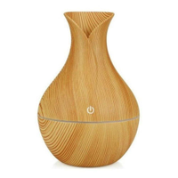 Umidificador Ultrassônico Usb Madeira Difusor Aroma Tulipa