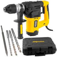 Martelete Perfurador e Rompedor 1500W MPV 1500 VONDER + Kit SDS-Plus - 110V