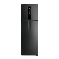 Geladeira Electrolux Frost Free Inverter 390L IF43B Duplex Efficient com AutoSense e Painel Digital - Black Inox Look - 110V