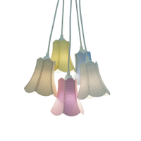 Lustre Pendente Paris Tecidos Arabescos Candy Colors
