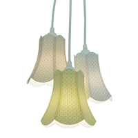 Lustre Pendente Paris Arabescos Branco, Bege e Amarelo