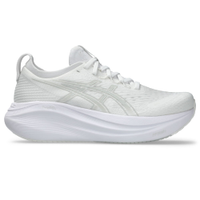 Tênis ASICS GEL-Nimbus 27 - Feminino - Branco/Cinza