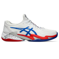 Tênis ASICS Court FF 3 Novak Clay - Masculino - Branco/Azul
