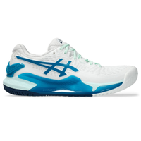 Tênis ASICS GEL-Resolution 9 - Feminino - Branco/Azul