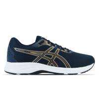 Tênis ASICS Raiden 4 - Masculino - Azul/Dourado