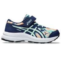 Tênis ASICS Contend 8 PS - Infantil - Azul/Verde