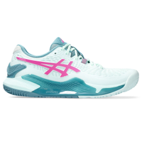 Tênis ASICS GEL-Resolution 9 Padel - Feminino - Azul/Rosa