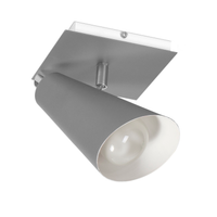 Spot De Sobrepor Para 1 Lâmpada E27 Design Pt01 Cor Prata