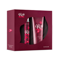 Kit kiss you more deo colônia 30ml hidratante corporal único