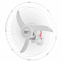 Ventilador Oscilante de Parede Bivolt Grade em Aço Branco