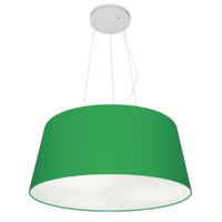 Pendente Cone Md-4048 Cúpula em Tecido 21-50x40cm Verde Folha - Bivolt