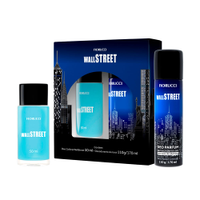 Kit wall street colônia e desodorante aerosol