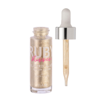 Glitter ruby kisses líquido electric glaze champagne dourado