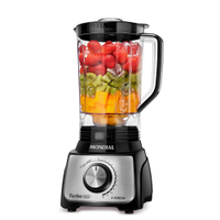Liquidificador Turbo Mondial 127v 1100w Preto/inox - L-1100 Bi