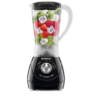 Liquidificador Mondial L-550 2,2L, Copo Leitoso, 550W, Preto - 110V