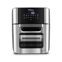 Fritadeira Elétrica Sem Óleo Air Fry Philco Oven PFR2200P 12L - Preta - 110V