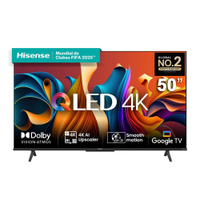Smart TV 50 Hisense Ultra HD 4K QLED Q6N, Google TV com HDR10+, Dolby Atmos, Modo Esporte, Modo Jogo e Compatível com Alexa - 50A51HSV